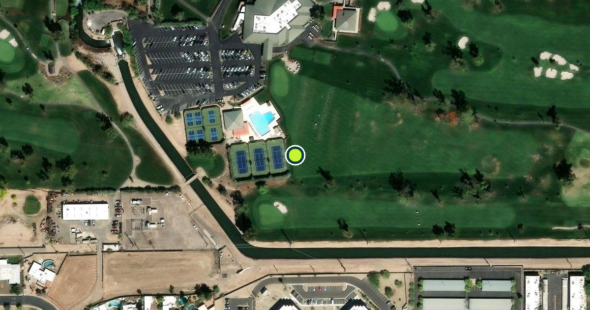 Satellite view of Mesa Pickleball Courts