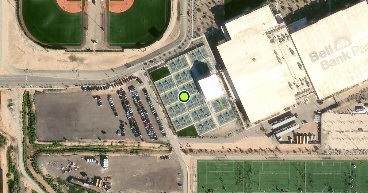 Satellite view of Mesa Pickleball Courts