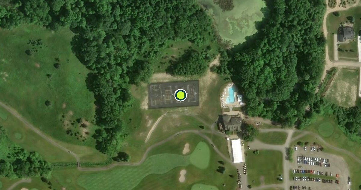 Satellite view of Metamora Township Pickleball Courts