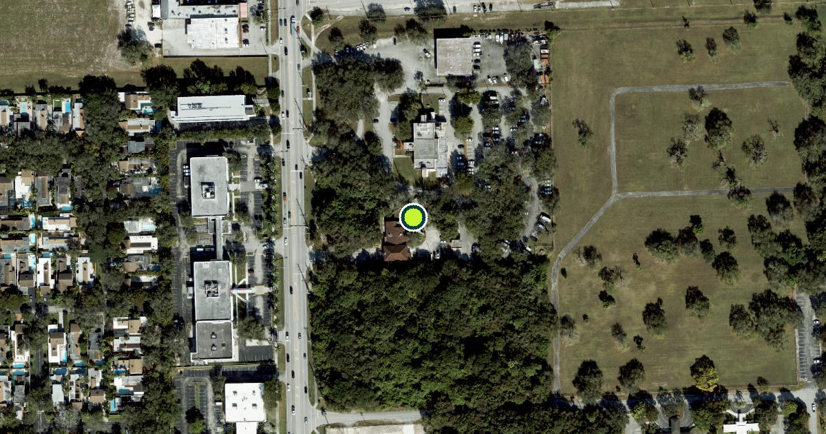 Satellite view of Miami-Dade County Pickleball Courts