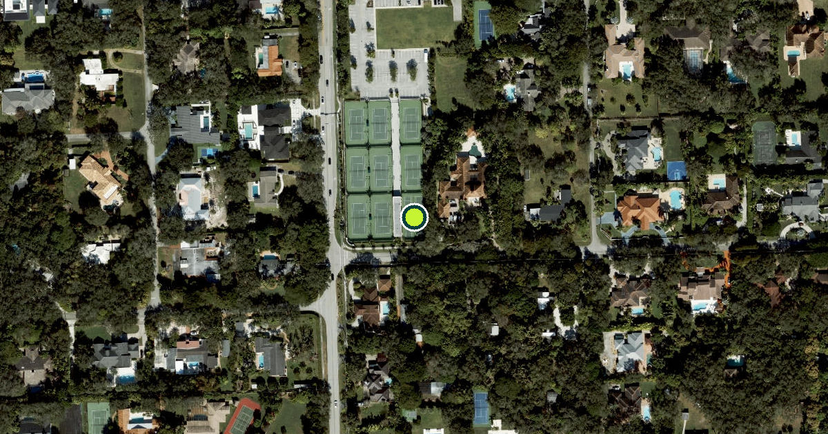 Satellite view of Miami-Dade County Pickleball Courts