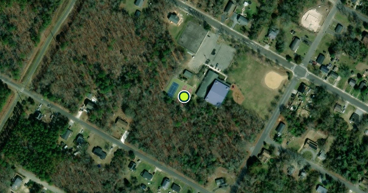 Satellite view of Middle Township Pickleball Courts
