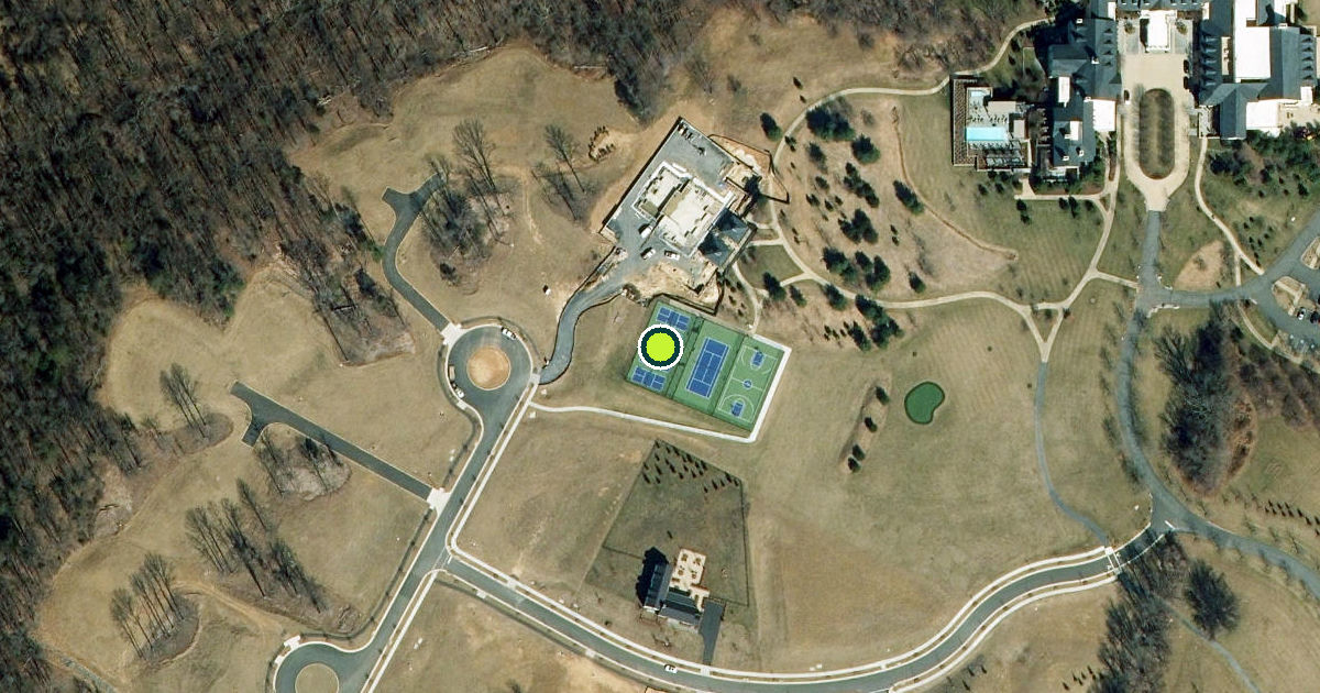 Satellite view of Middleburg Pickleball Courts