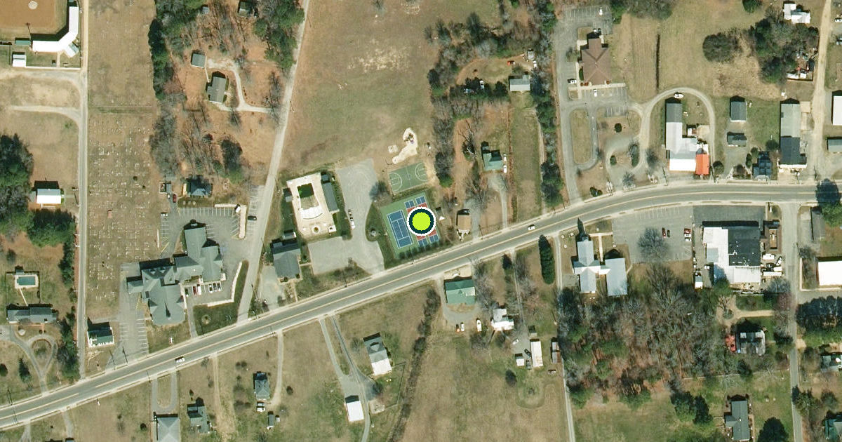Satellite view of Middlesex County Pickleball Courts