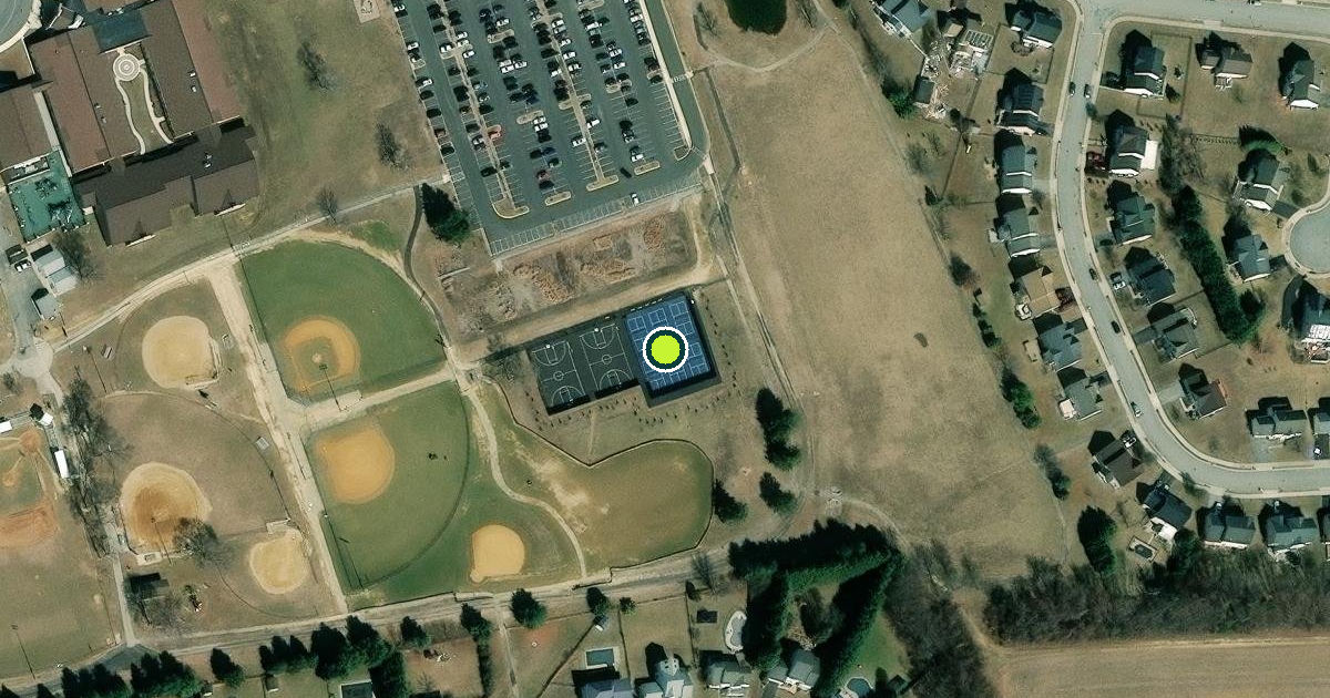 Satellite view of Middletown Pickleball Courts