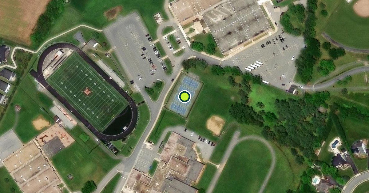 Satellite view of Middletown Pickleball Courts