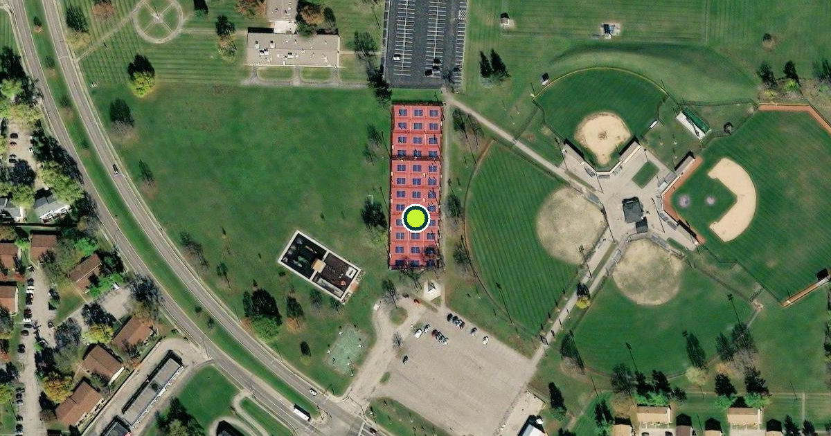 Satellite view of Middletown Pickleball Courts