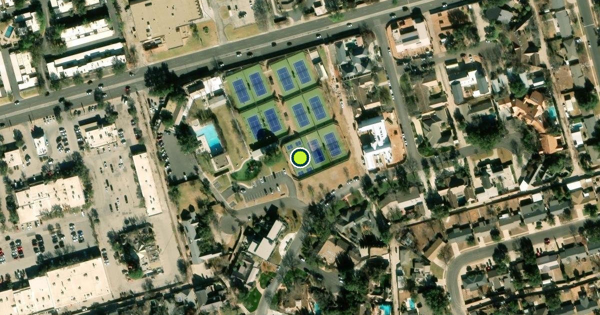 Satellite view of Midland Pickleball Courts