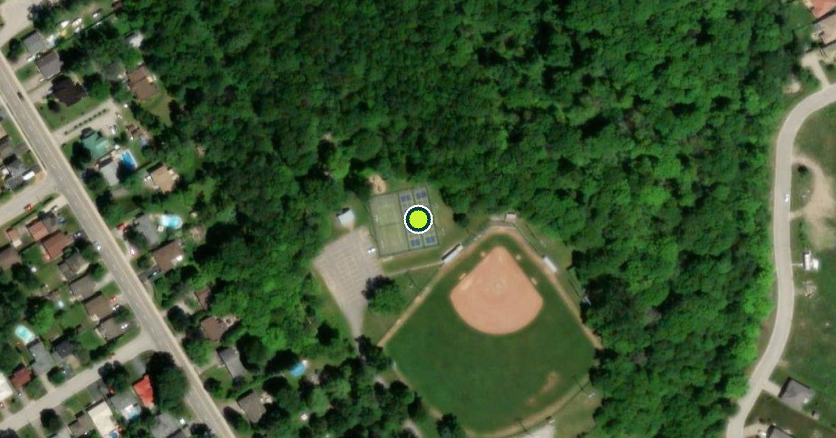 Satellite view of Midland Pickleball Courts