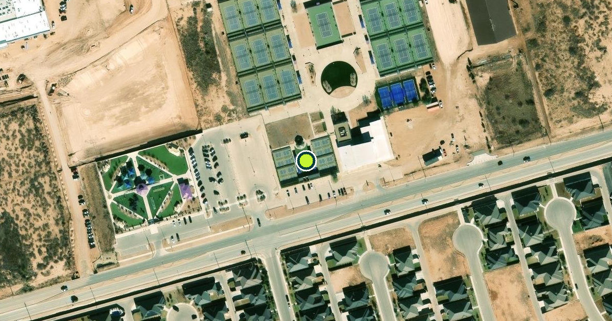 Satellite view of Midland Pickleball Courts