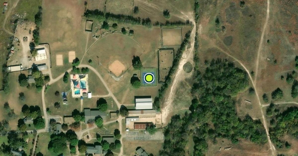 Satellite view of Midlothian Pickleball Courts