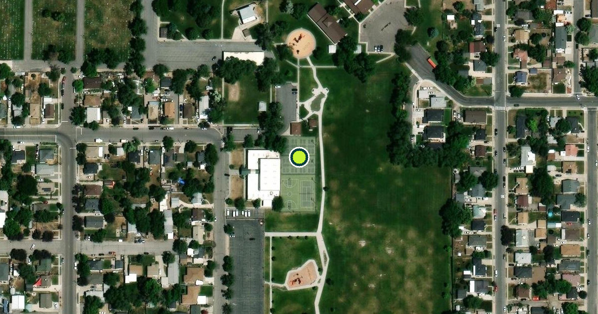 Satellite view of Midvale Pickleball Courts