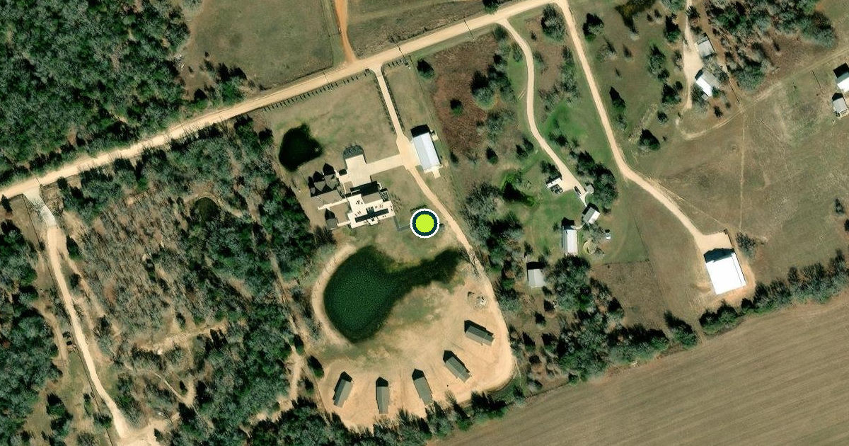 Satellite view of Milam County Pickleball Courts