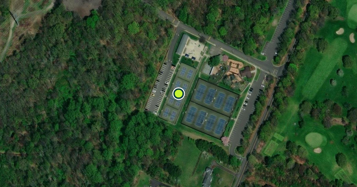 Satellite view of Milford Pickleball Courts