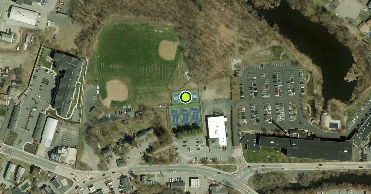 Satellite view of Millbury Pickleball Courts