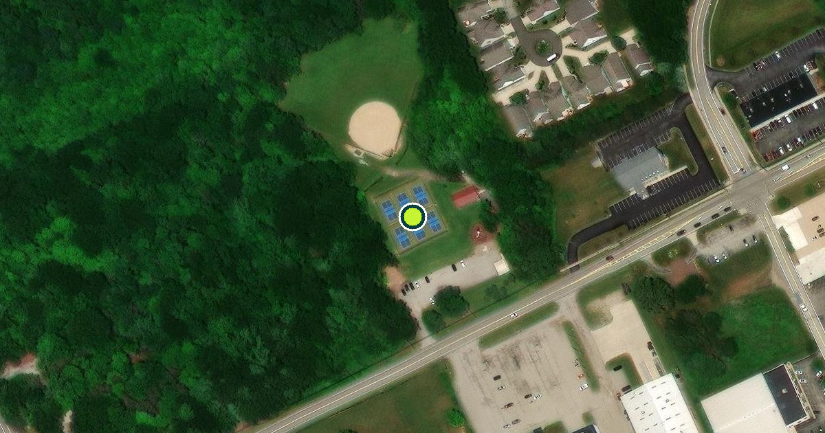 Satellite view of Millcreek Township Pickleball Courts