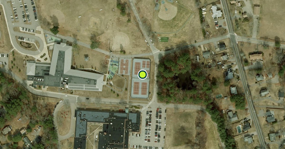 Satellite view of Millis Pickleball Courts