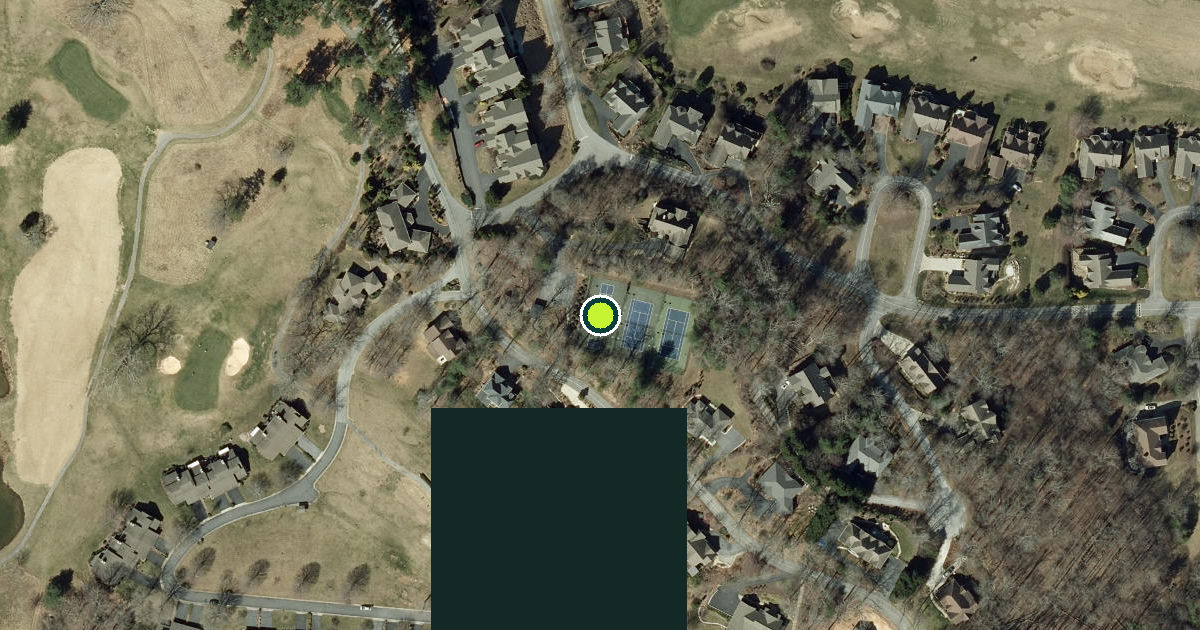 Satellite view of Mills River Pickleball Courts