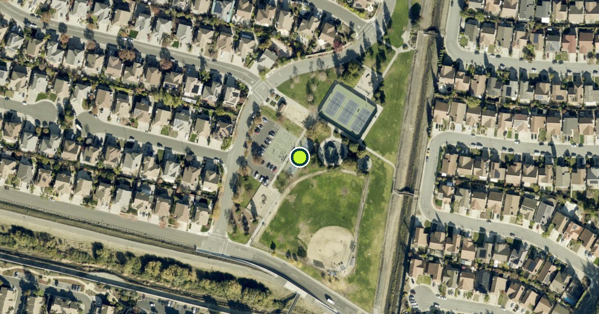 Satellite view of Milpitas Pickleball Courts
