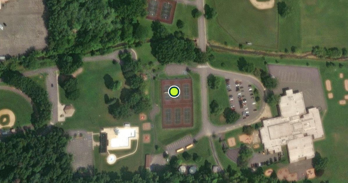 Satellite view of Milton Pickleball Courts