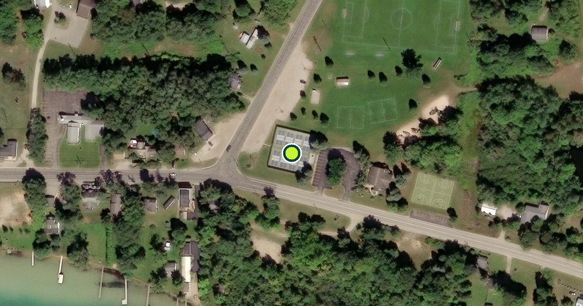 Satellite view of Milton Township Pickleball Courts