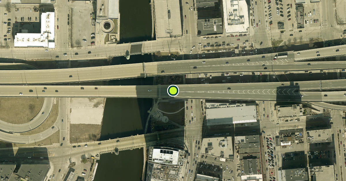 Satellite view of Milwaukee Pickleball Courts
