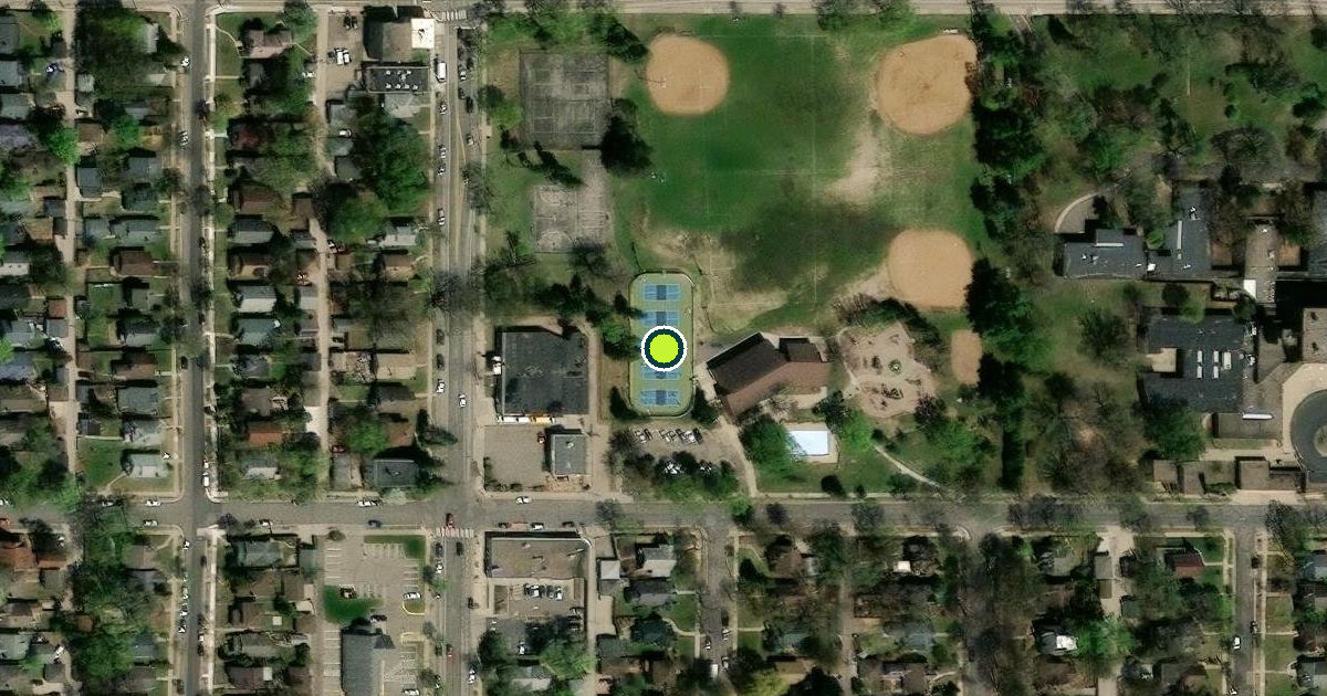 Satellite view of Minneapolis Pickleball Courts
