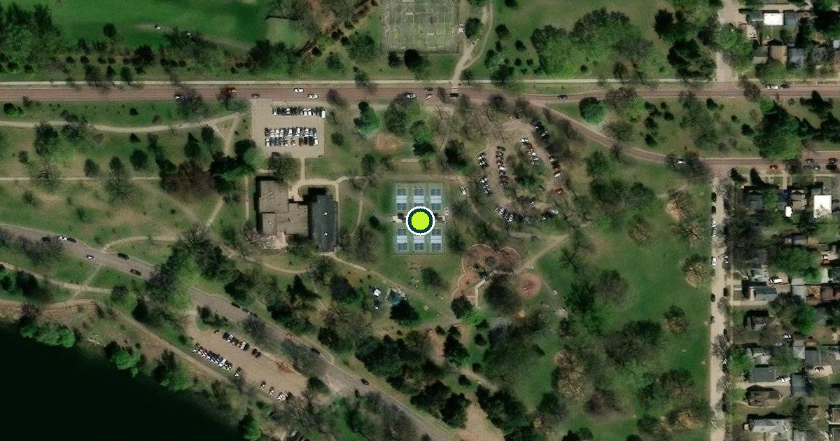 Satellite view of Minneapolis Pickleball Courts