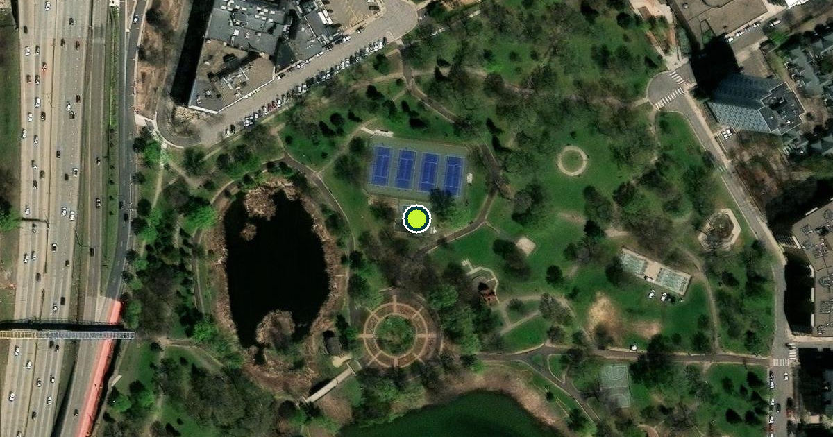 Satellite view of Minneapolis Pickleball Courts