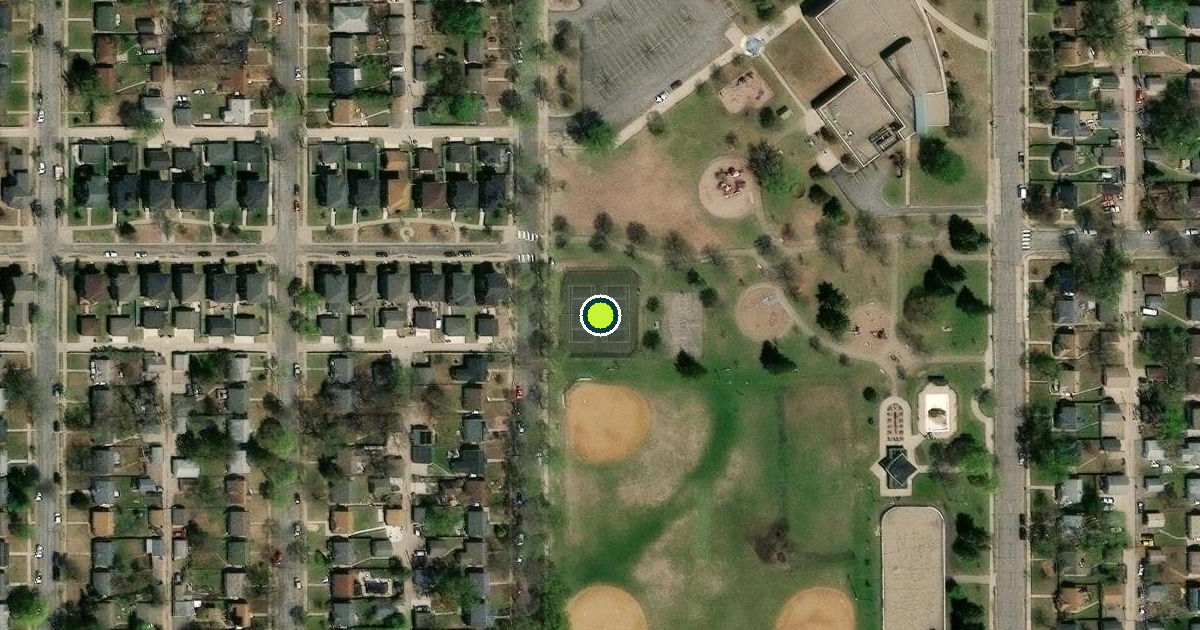 Satellite view of Minneapolis Pickleball Courts