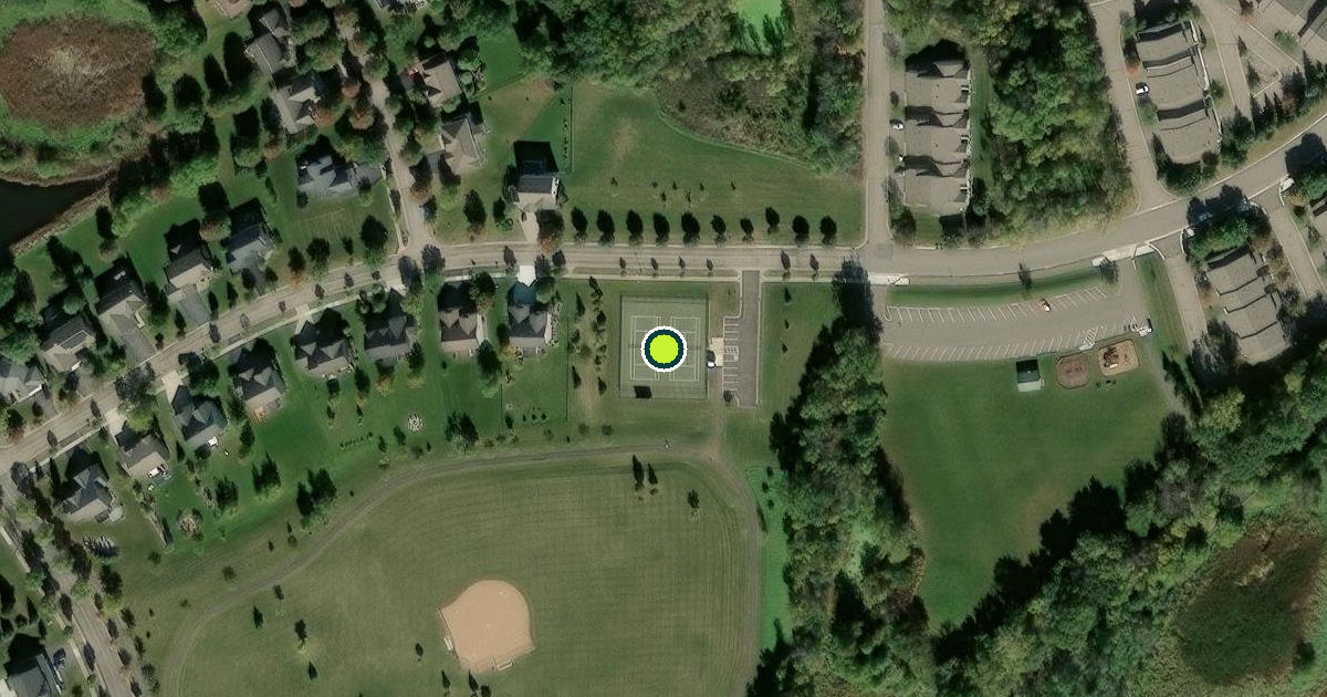 Satellite view of Minnetrista Pickleball Courts