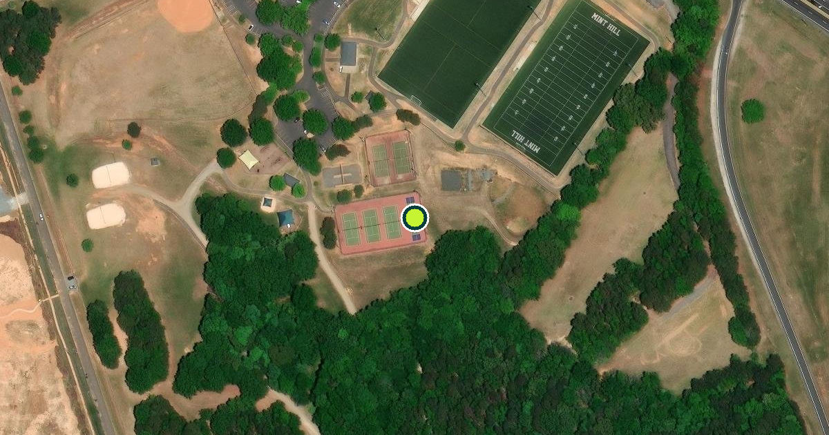 Satellite view of Mint Hill Pickleball Courts