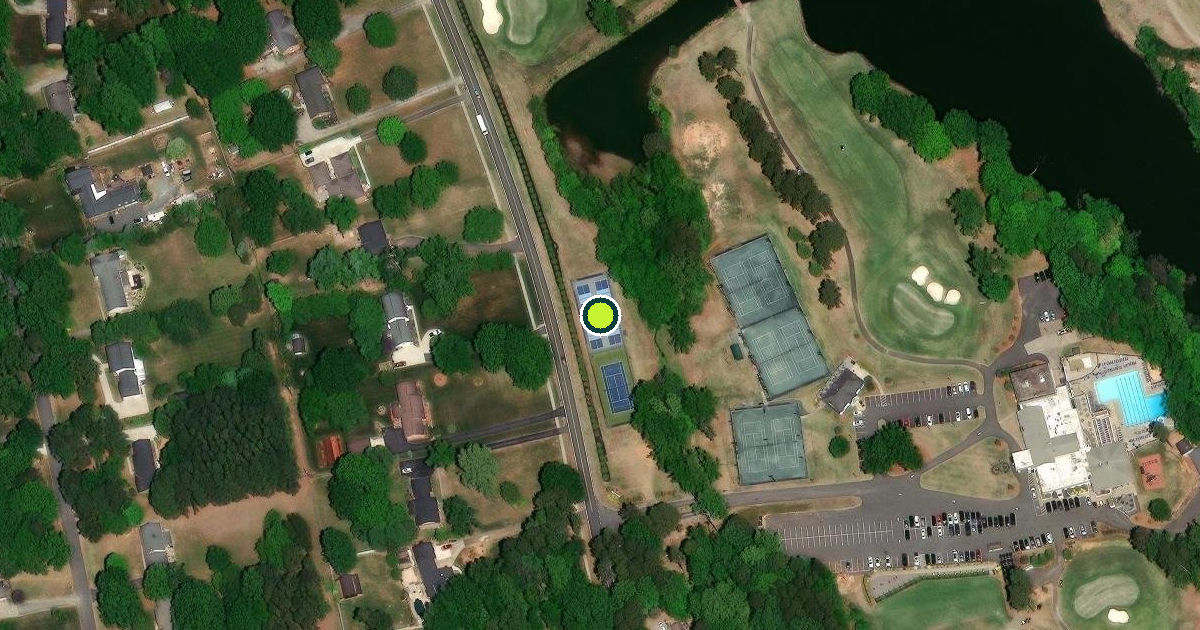 Satellite view of Mint Hill Pickleball Courts