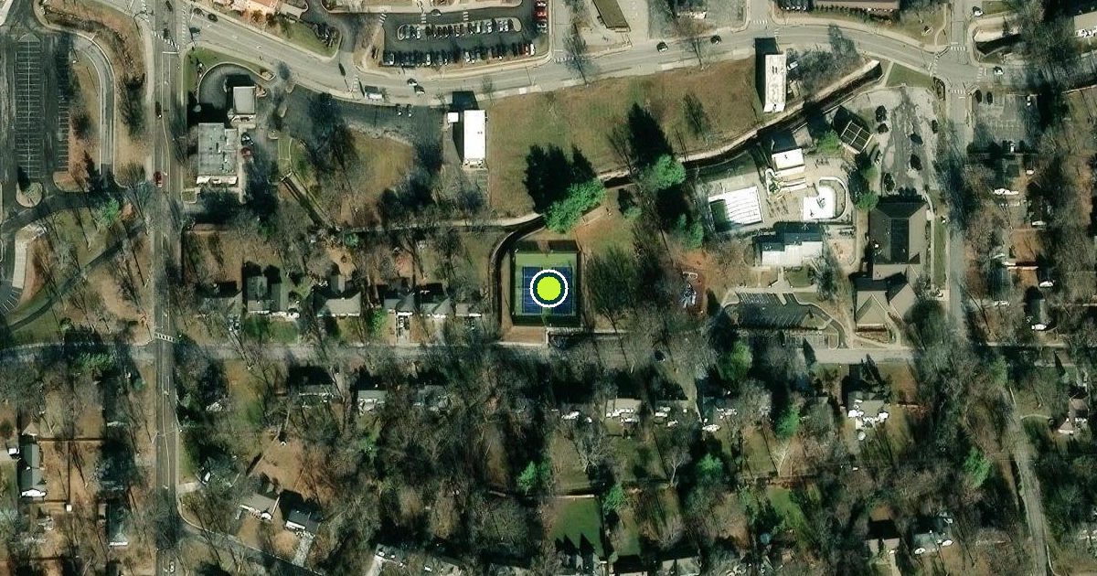 Satellite view of Mission Pickleball Courts