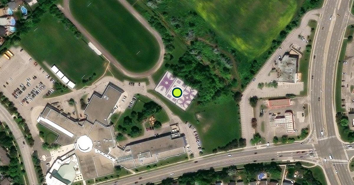 Satellite view of Mississauga Pickleball Courts