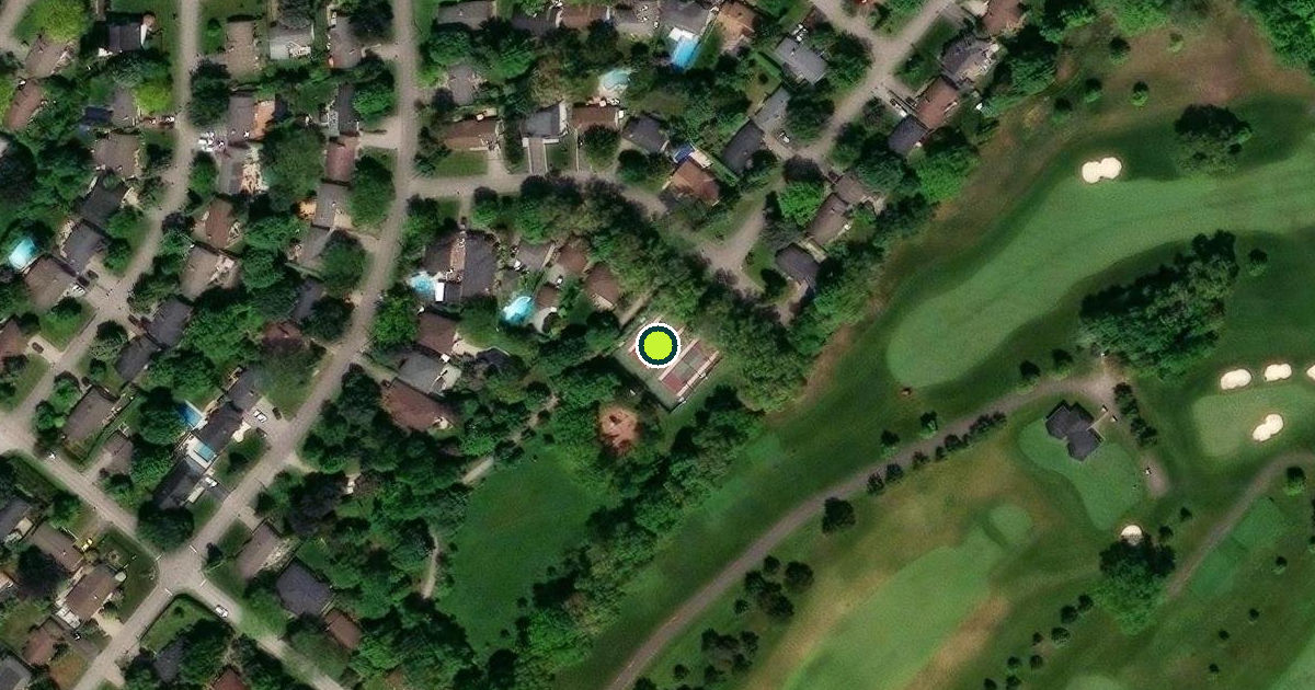Satellite view of Mississauga Pickleball Courts