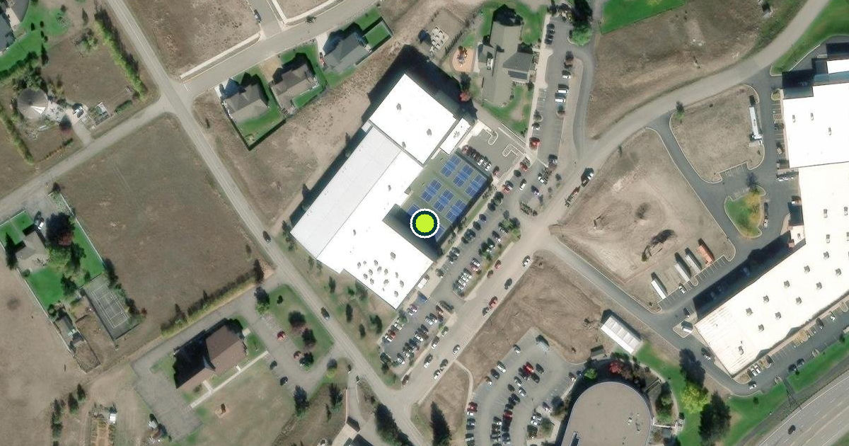 Satellite view of Missoula County Pickleball Courts