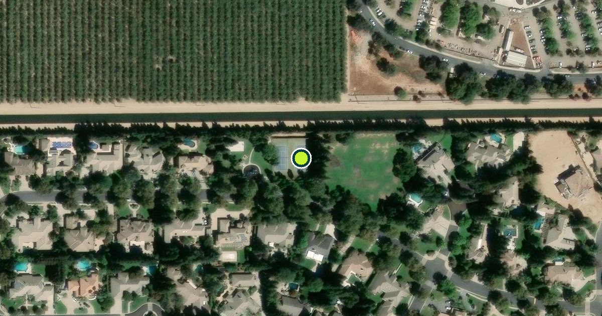 Satellite view of Modesto Pickleball Courts