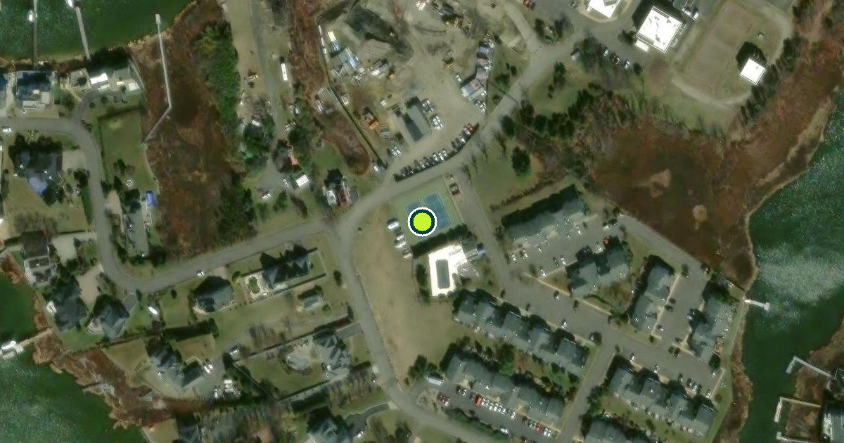 Satellite view of Monmouth Beach Pickleball Courts