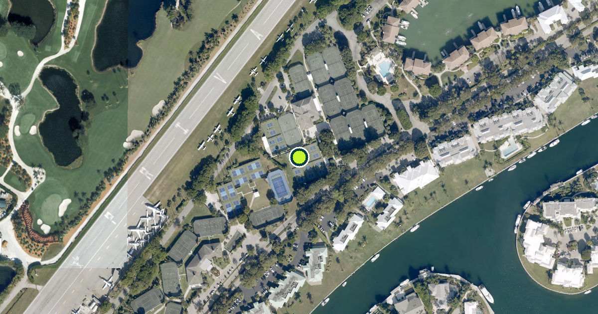 Satellite view of Monroe County Pickleball Courts