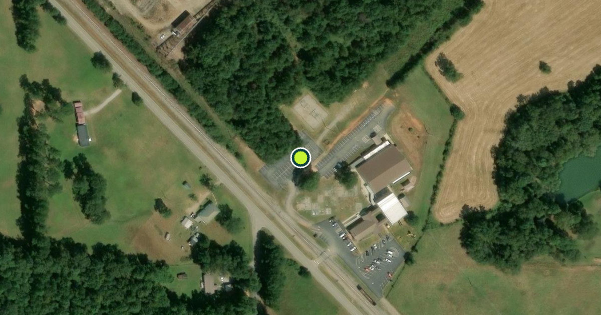Satellite view of Monroe County Pickleball Courts