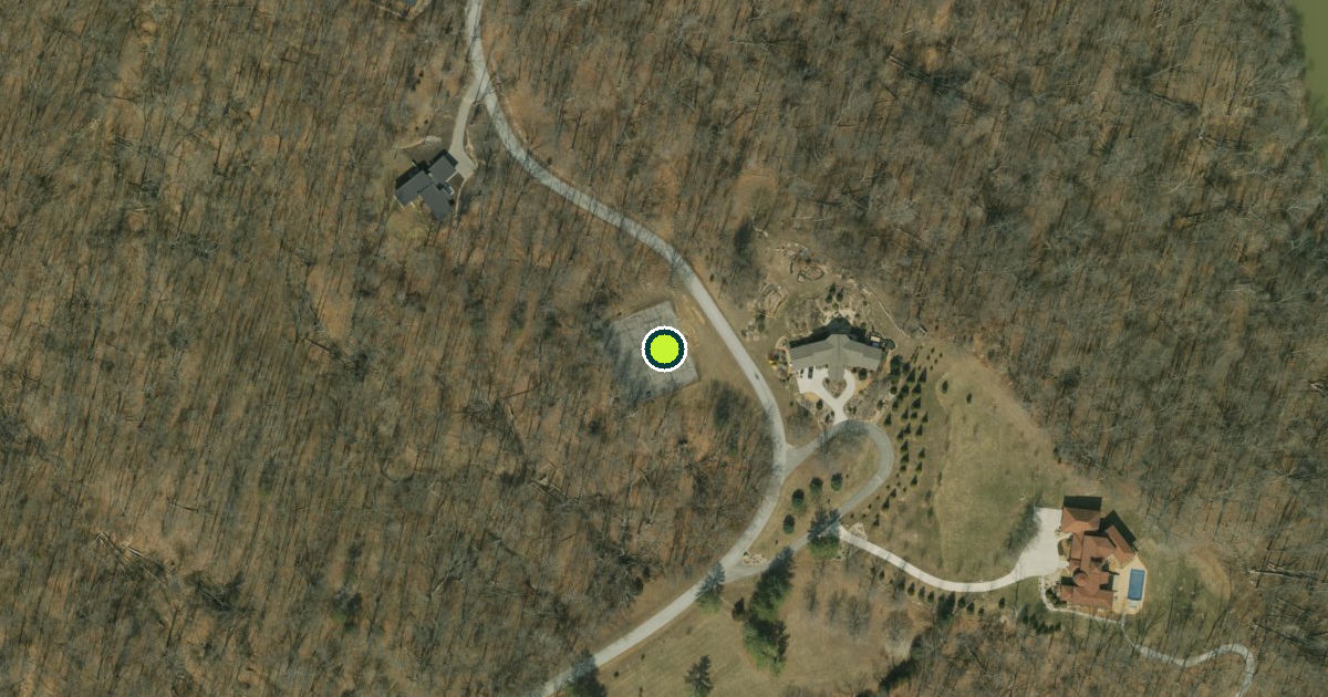 Satellite view of Monroe County Pickleball Courts
