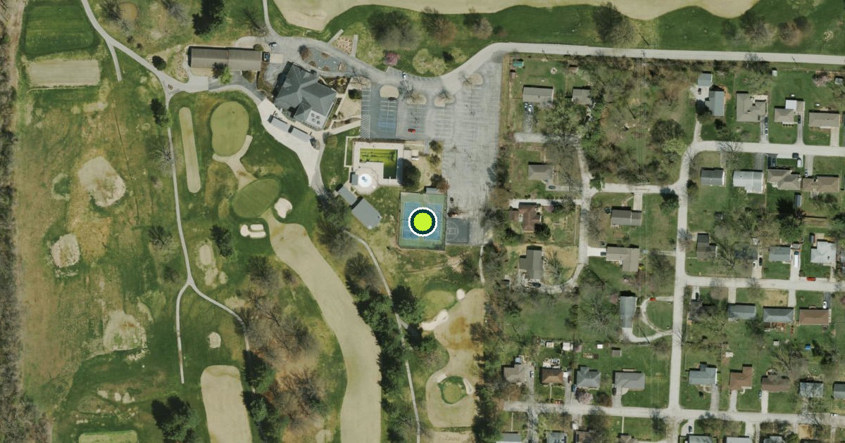 Satellite view of Monroe County Pickleball Courts