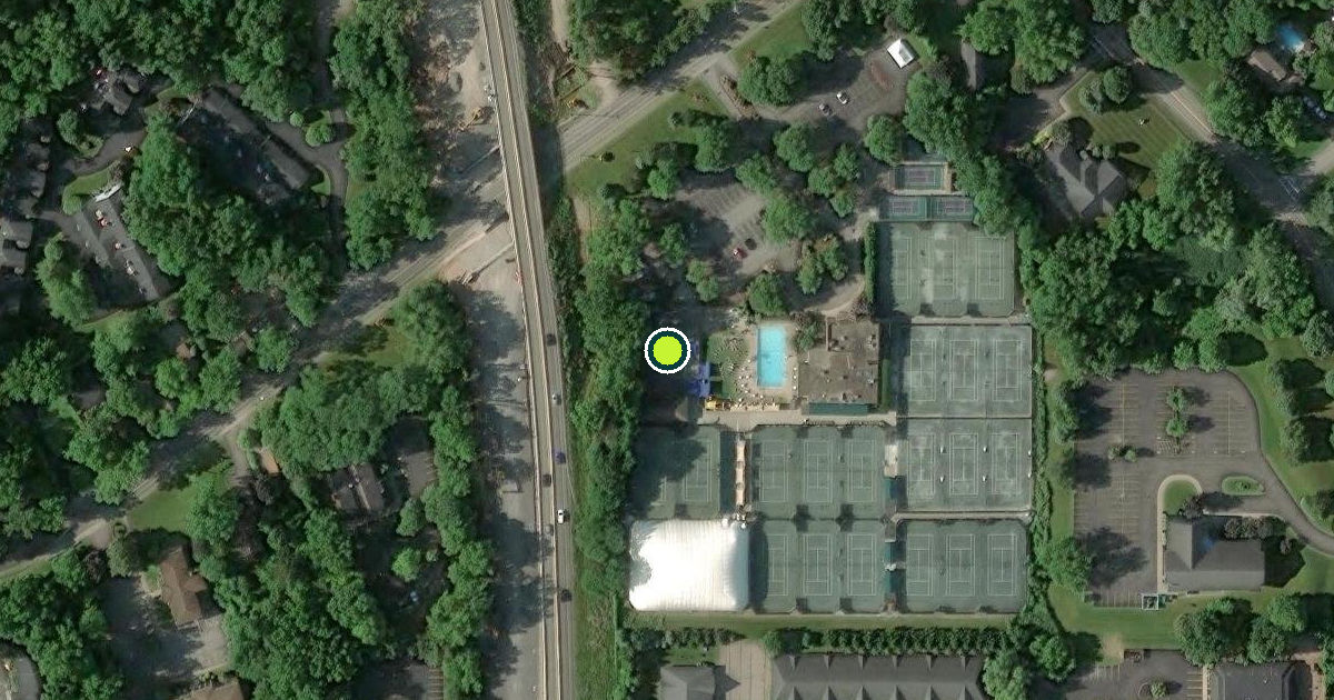 Satellite view of Monroe County Pickleball Courts