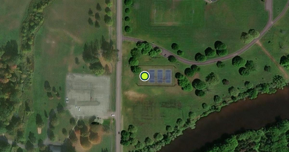 Satellite view of Monroe County Pickleball Courts