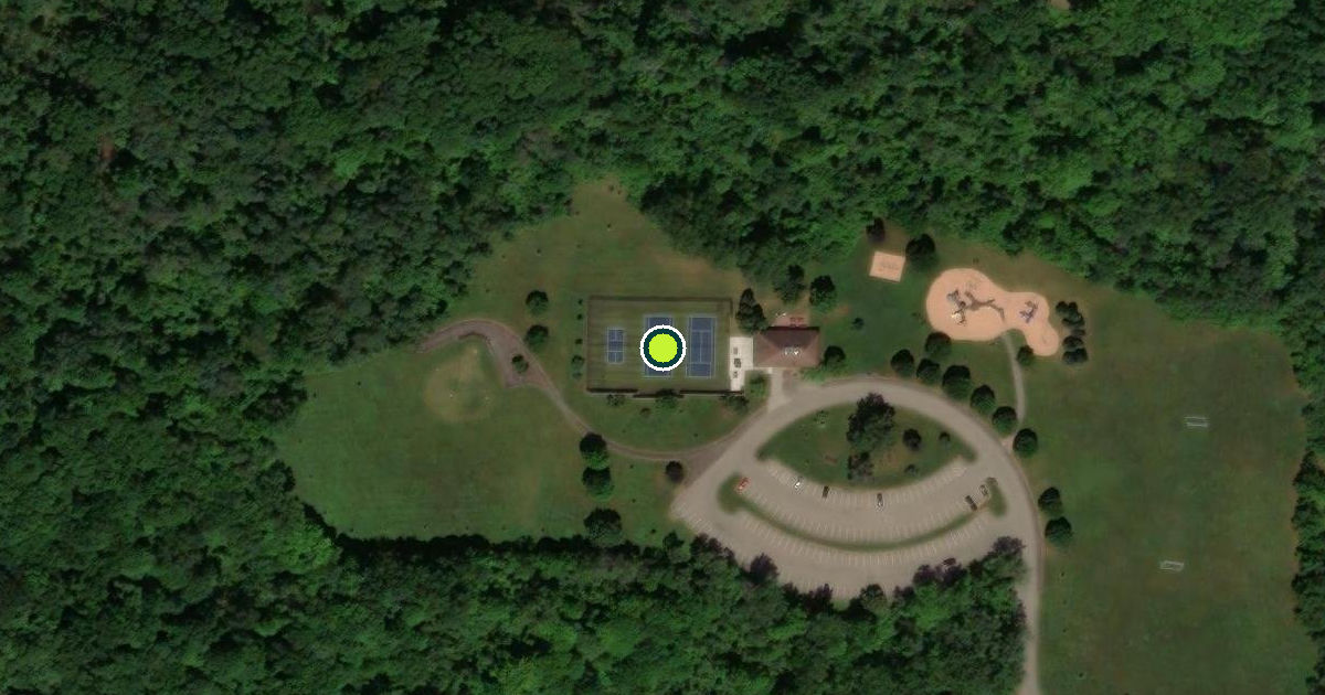 Satellite view of Monroe County Pickleball Courts