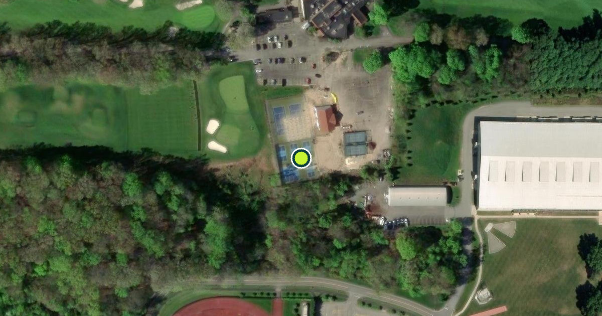 Satellite view of Monroe County Pickleball Courts