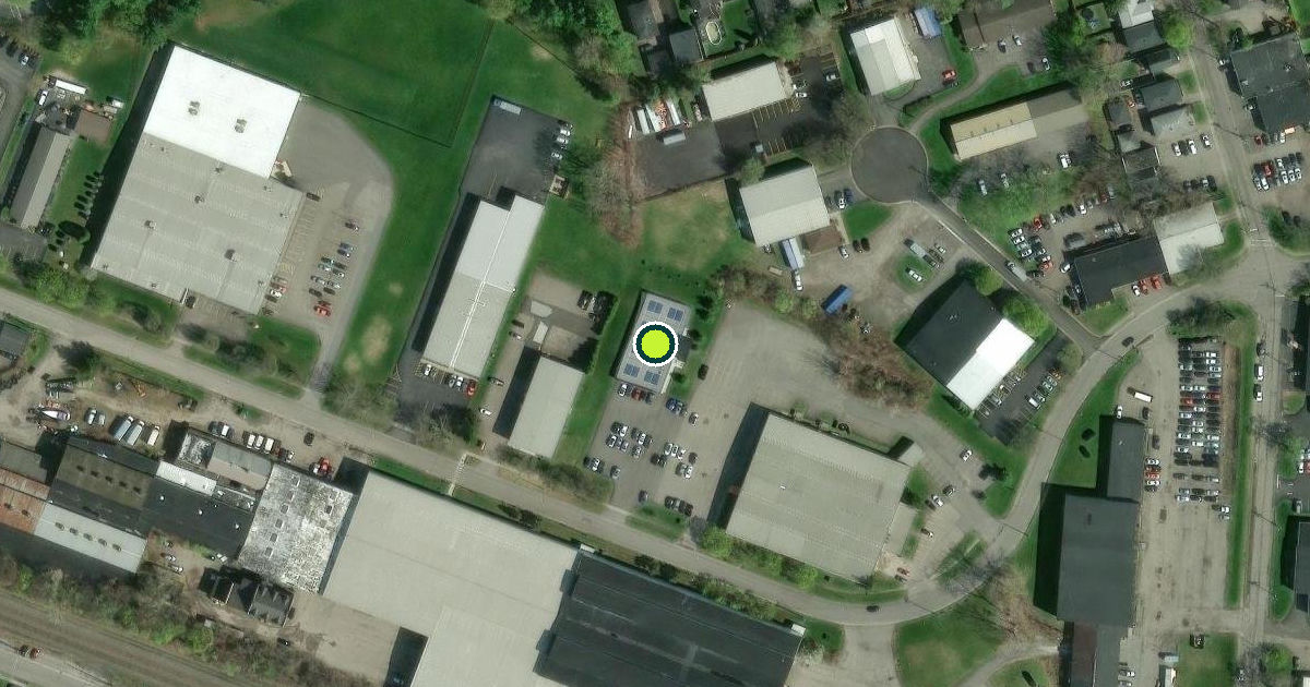 Satellite view of Monroe County Pickleball Courts