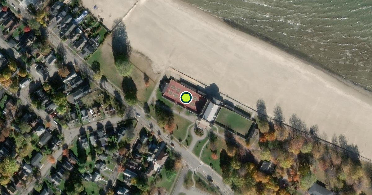 Satellite view of Monroe County Pickleball Courts