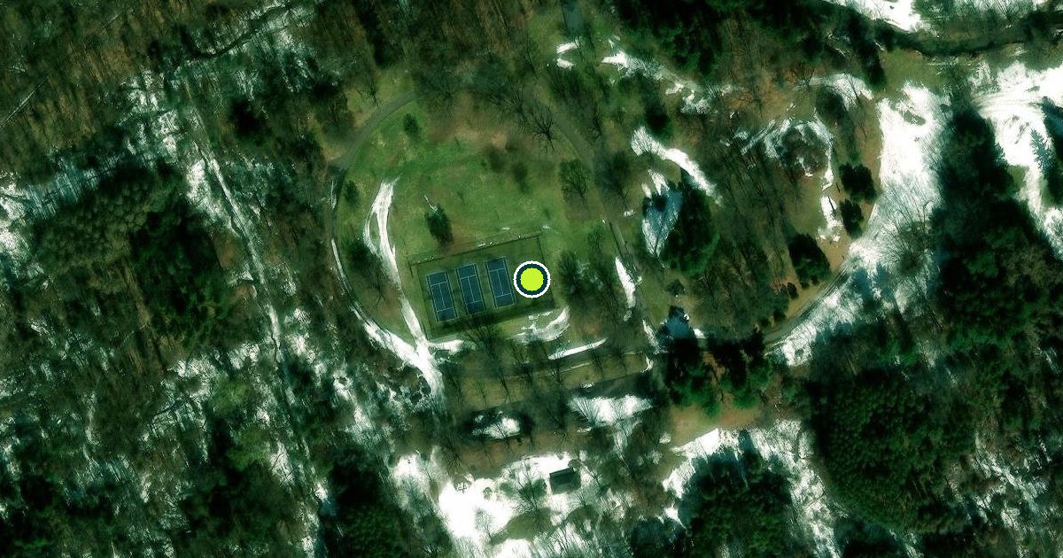 Satellite view of Monroe County Pickleball Courts
